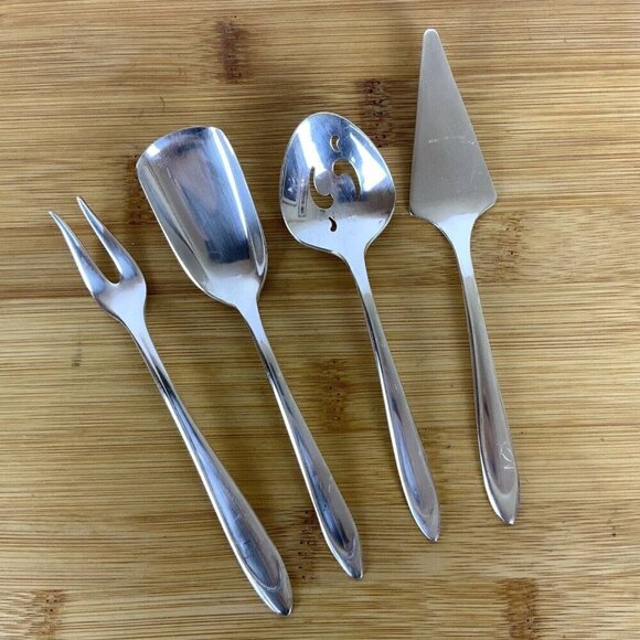 International Silver Meriden Silverplate First Lady 4 Mixed Serving Pieces A - Picture 1 of 11